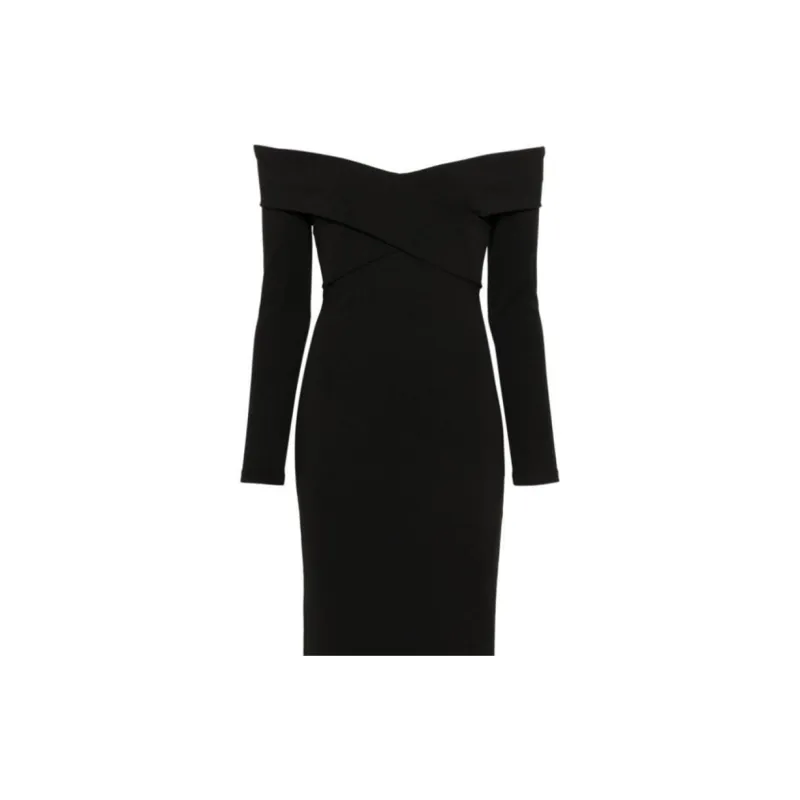 SOLACE LONDON Long-Sleeved Dresses Women's Black-5