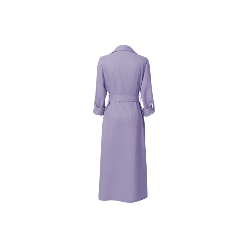 Duffy Fashion Long-Sleeved Dresses Women's Purple-1
