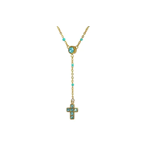 ANARTXY Surgical Steel Enamel Zircon Necklaces Women's Multicolor
