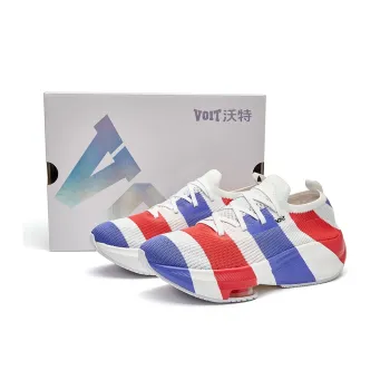 VOIT Running Shoes Unisex Low Top White/Blue/Red