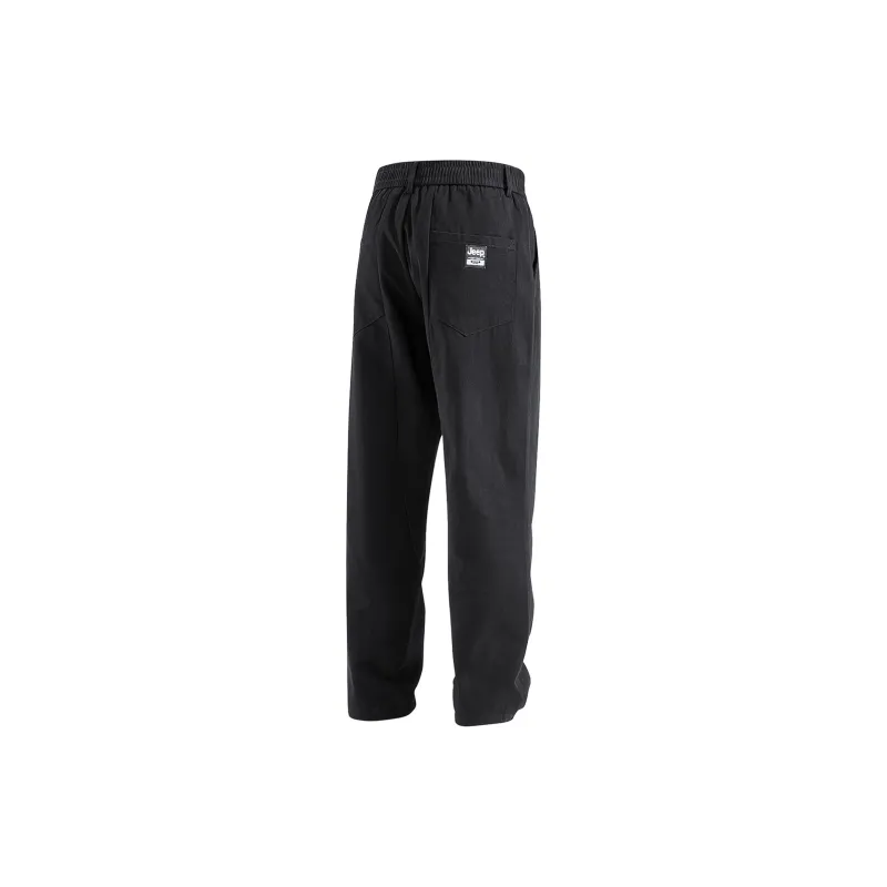 Jeep Grand Cherokee Casual Pants Unisex Pure Black-1