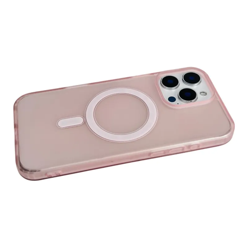 Wei Xin TPU Material Matte Magnetic Tricolor Phone Cases Compatible With IPhone 16/15 Pro Max/Apple 13/14 Pro/Max-3