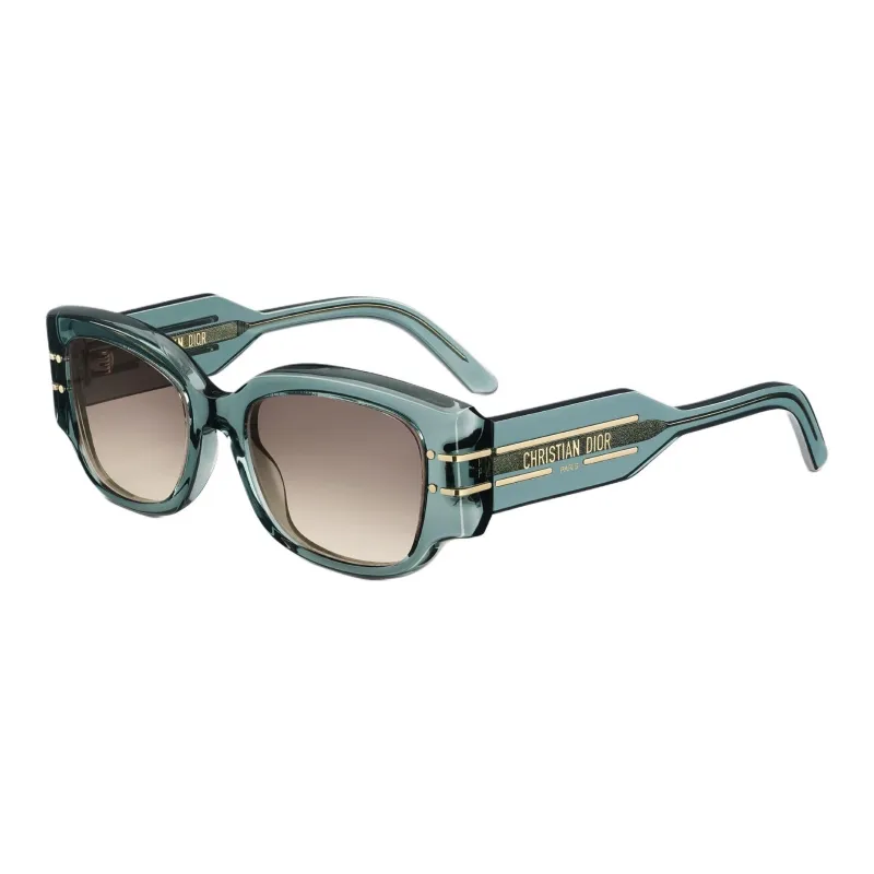 DIOR Acetate Irregular Shape Sunglasses Women's Transparent-0