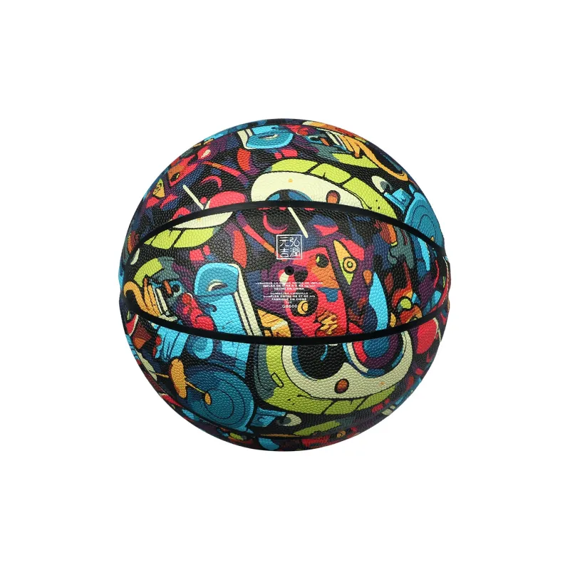 ProSelect PU Basketball Multicolor Graffiti Size 7 Training Competition Unisex-4