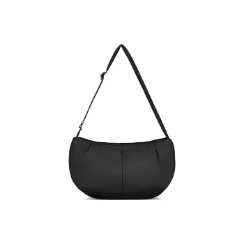 New Balance NB Grey Fabric Crossbody Bag, Shoulder Bag Unisex Black