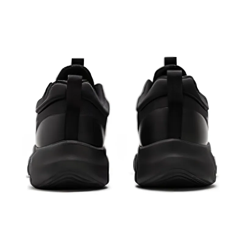 361° Wear-Resistant Low-Top Running Shoes Men's Pure Black-2