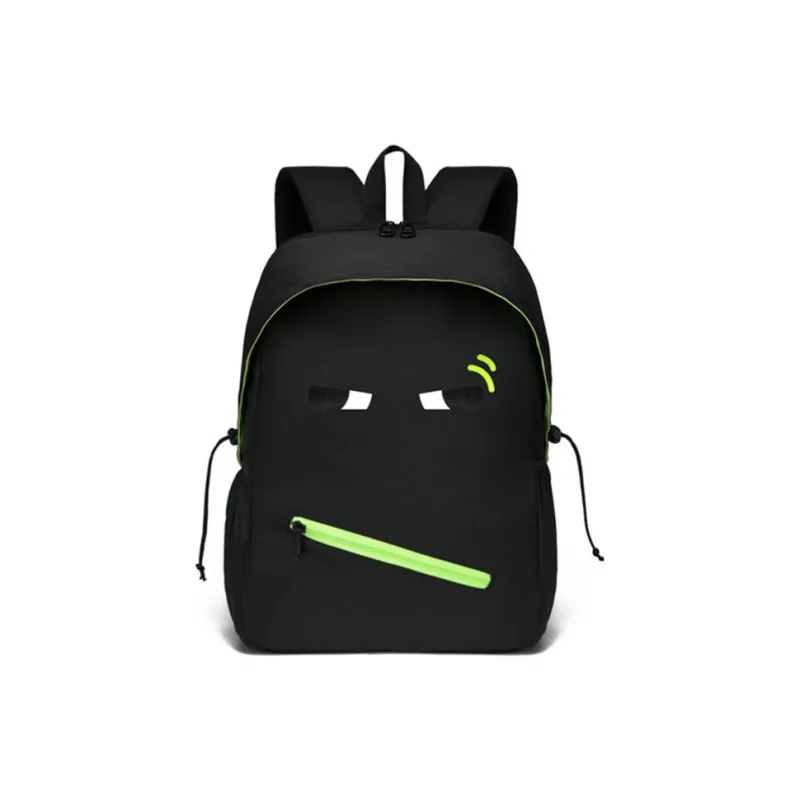 Dusen Kangaroo Waterproof Fabric Backpack Regular Unisex Black-3