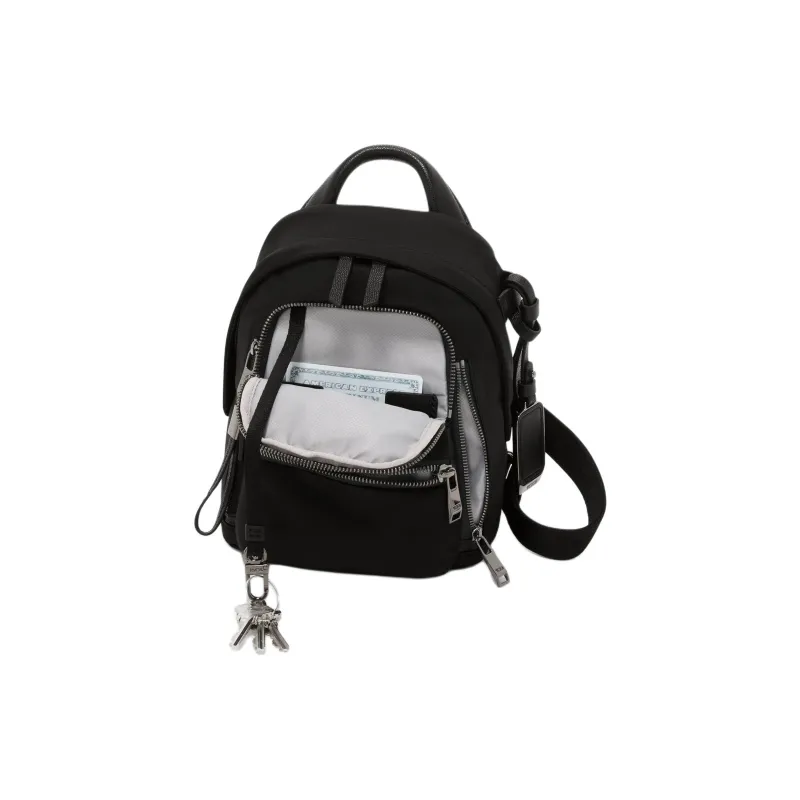 TUMI Nylon Backpack Mini Women's Black & Bronze-1
