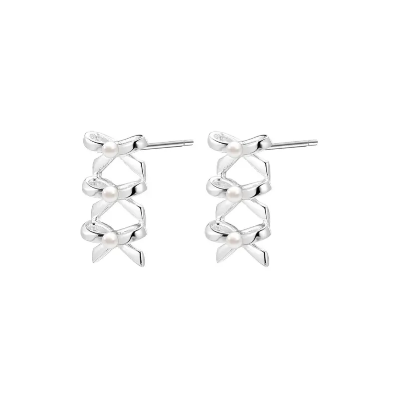 May10th S925 Silver Stud Earrings Women's-0