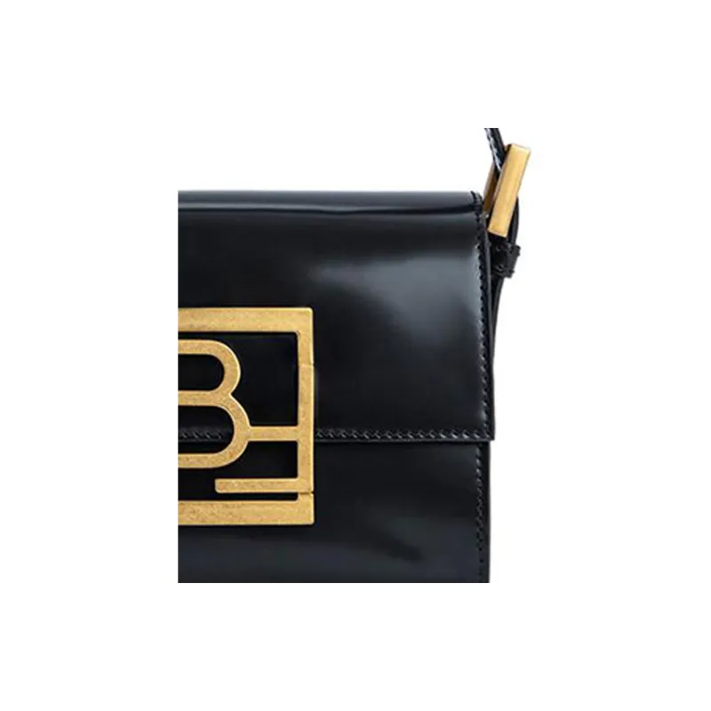 By Far Fran Calfskin Shoulder Bag, Crossbody Bag, Handbag Mini Women's Black-4