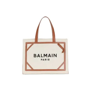 BALMAIN Cotton Handbag Women's Light Umber