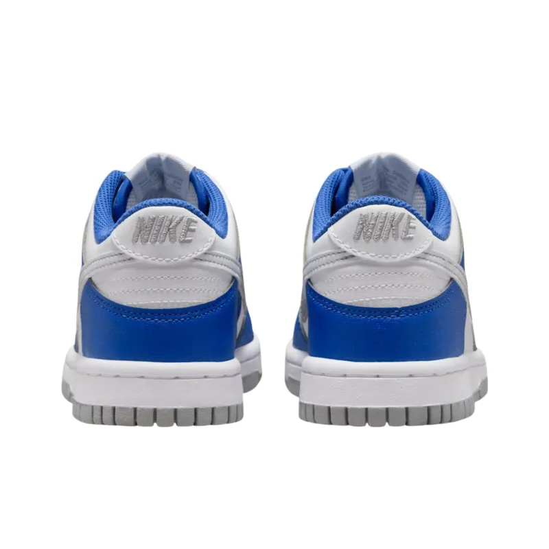 Nike Dunk Anti-Slip Wear-Resistant Low-Top Kids' Skateboarding Shoes Blue White Teenagers-4