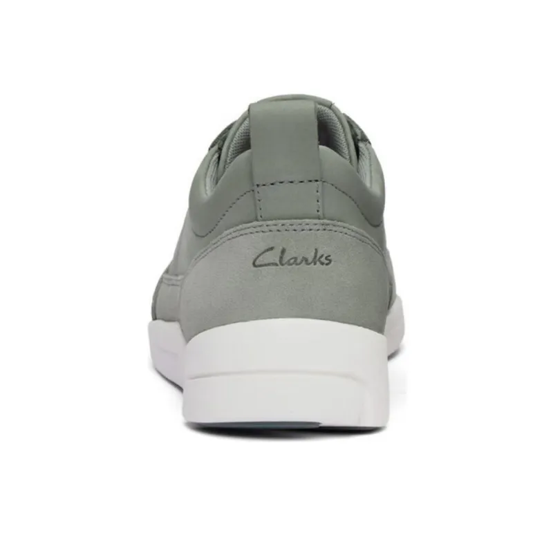 Clarks Trigenic Slip Resistant Low Top Casual Shoes Men's Green-3