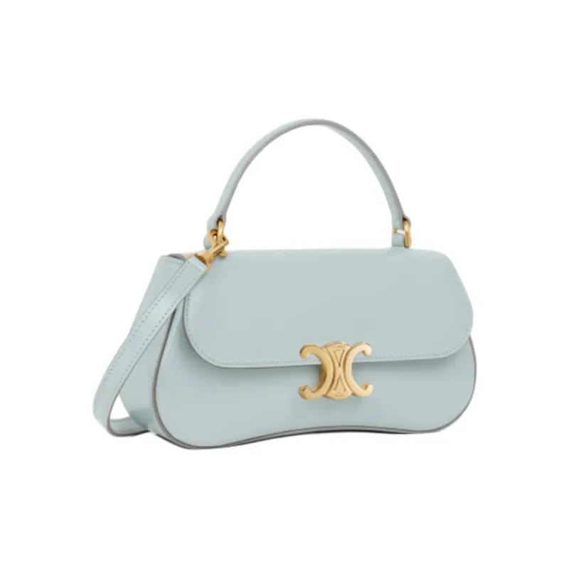 CELINE TEEN LOLA Cow Leather One Shoulder Handbag Regular Women's Ice Blue-1