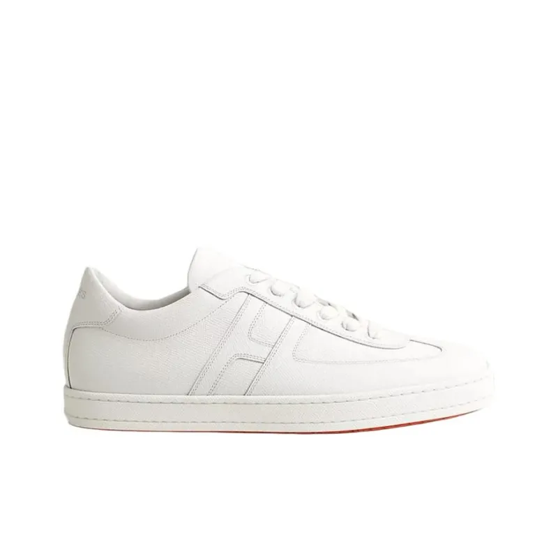 HERMES Boomerang Low Top Skateboard Shoes Men's White-1