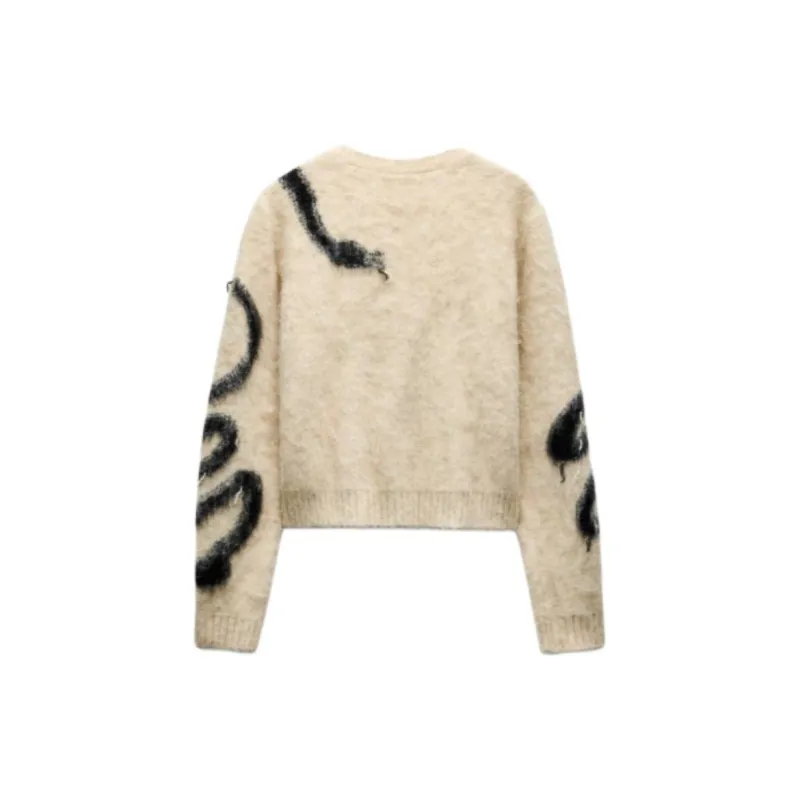 ZARA New Year Knitwear Women's Beige-1