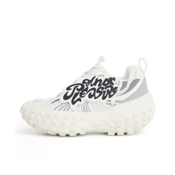 PAIN OR PLEASURE Chunky Sneakers Unisex White Gray