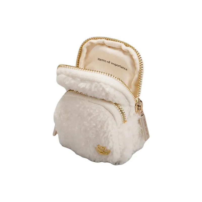 Lululemon Textured Brushed Coin Purse Extra Small Unisex White-2