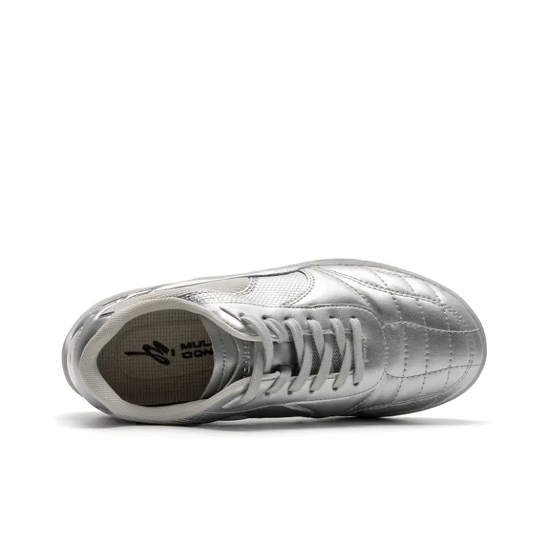 Mule Donkey Slip Resistant Lightweight Wear Resistant Low Top Casual Shoes Unisex Silver-6