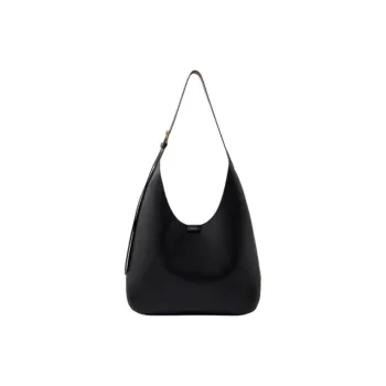 SOEUR Cow Leather Shoulder Bag Women's Black