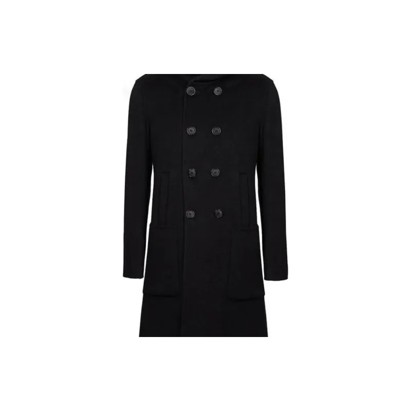 GIORGIO ARMANI Icon Double breasted Coat In Double Cashmere-4