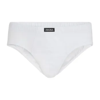 Ermenegildo Zegna Logo Tag Midi Briefs