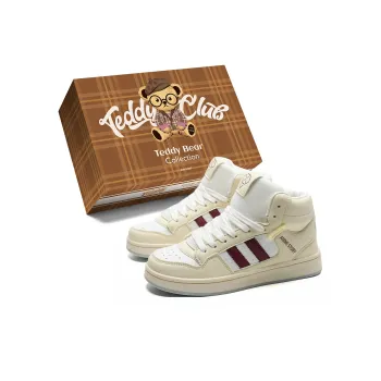 Teddy Bear Collection Coverage Anti Slip And Wear Resistant High Top Skateboard Shoes Unisex