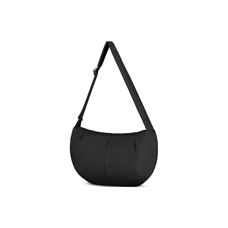 New Balance NB Grey Fabric Crossbody Bag, Shoulder Bag Unisex Black-1