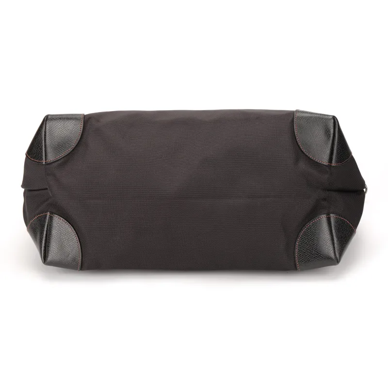 LONGCHAMP Boxford Fabric Dumpling Bag, One Shoulder Handbag Tubas Unisex Black-6