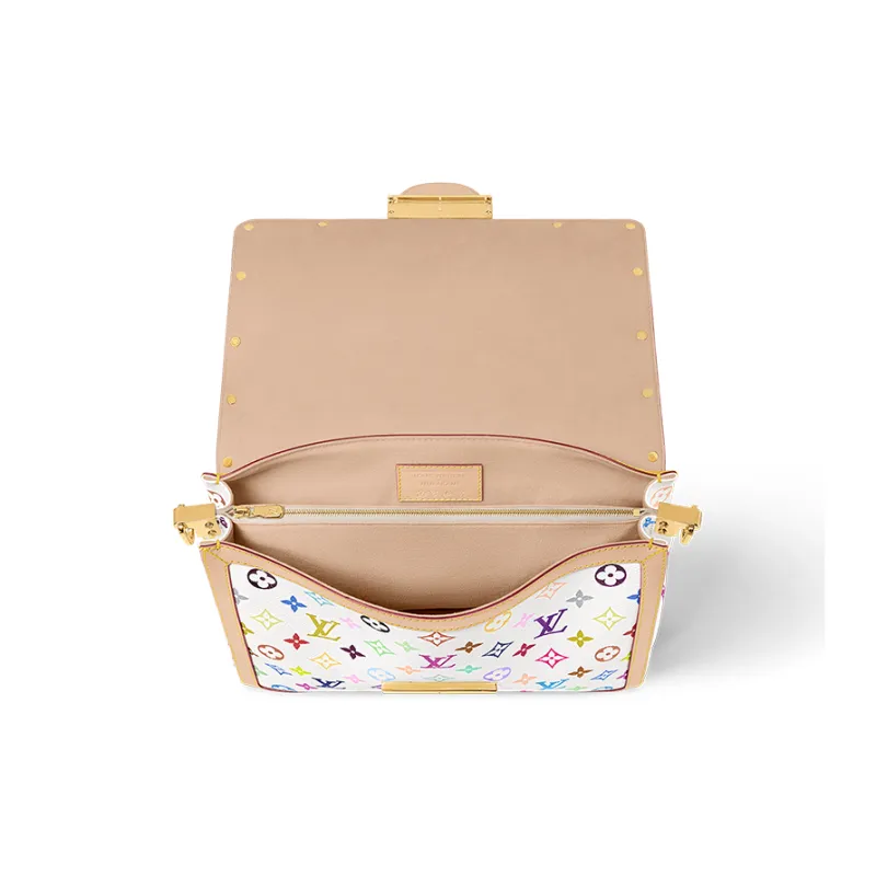 LOUIS VUITTON X Takashi Murakami Dauphine Soft Gm White-3