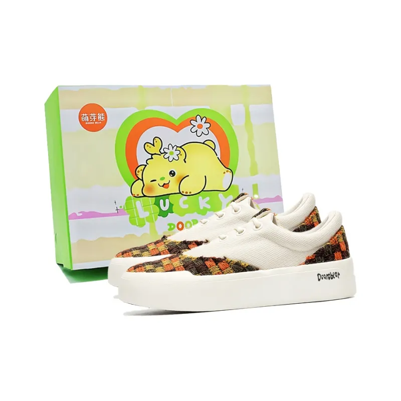 Budding Bear Anti Slip Wear Resistant Low Top Canvas Shoes Unisex Box-13