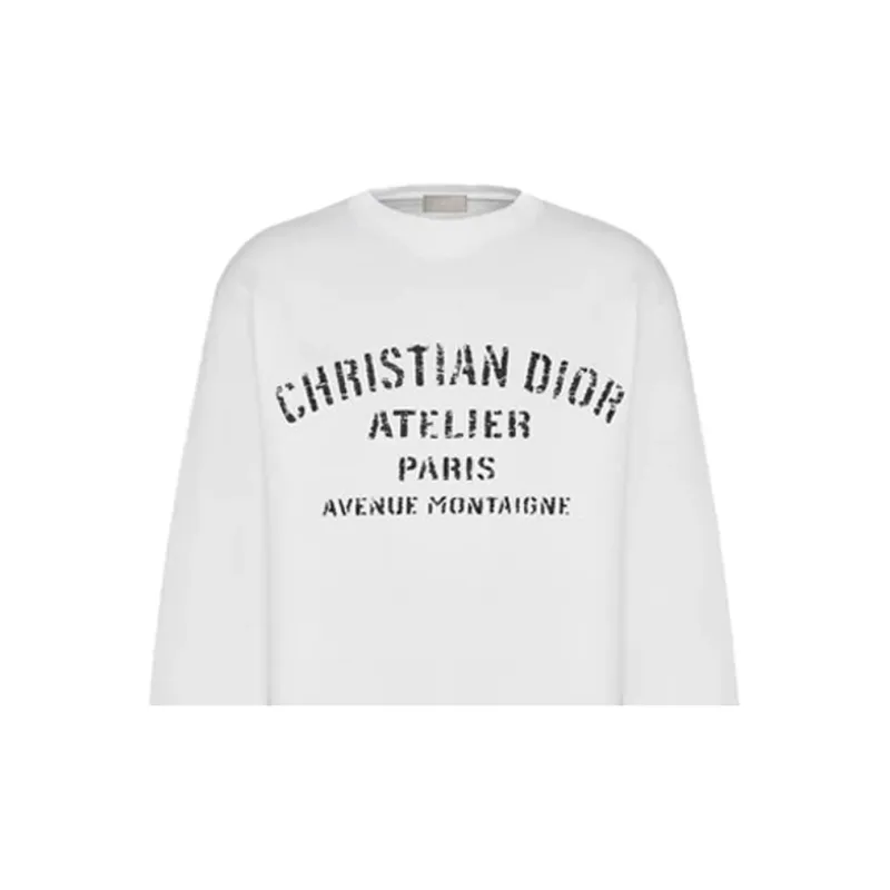 DIOR Quarterly New Products Sweatshirts Men White-4