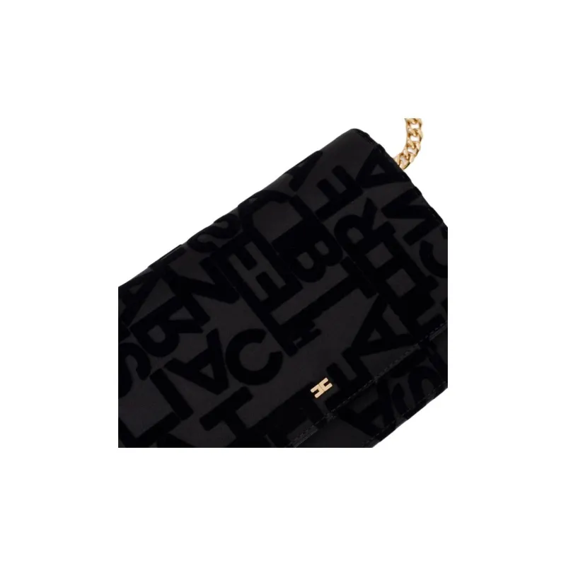 Elisabetta Franchi Logo Lettering Foldover Shoulder Bag-3