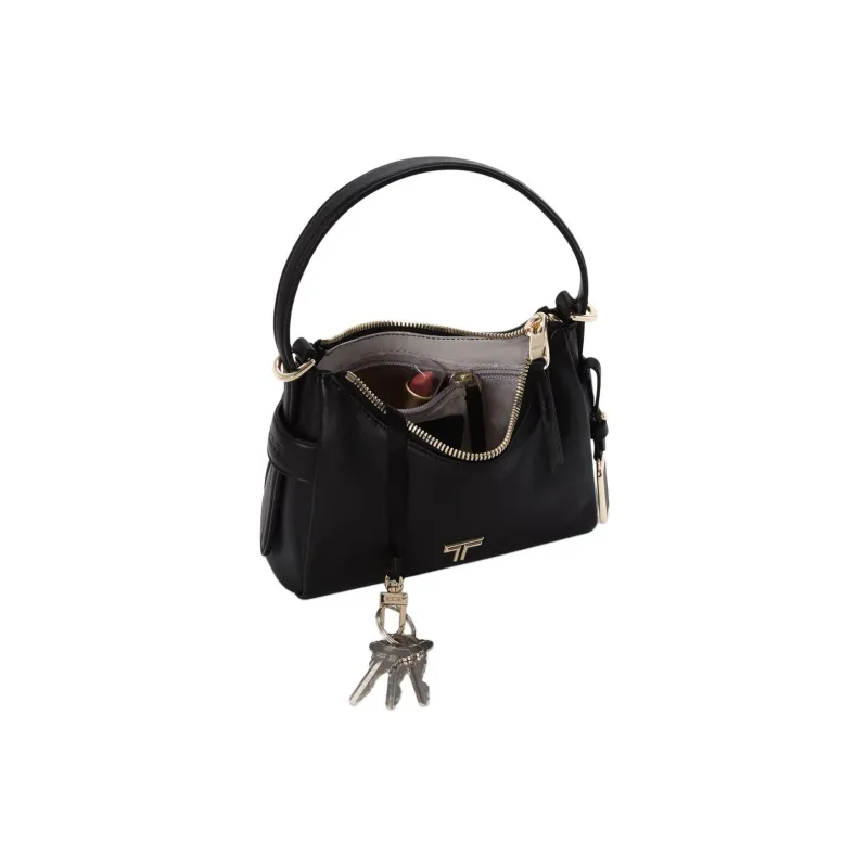 TUMI Voyageur Leather Crescent Shaped Bag Shoulder Bag Crossbody Bag Handbag Mini Women's Black-3