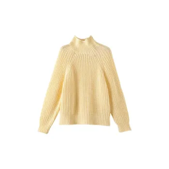 Late White Knitwear Women's Custard