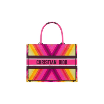 DIOR Miss Dior Cotton Tote Bag, Shopping Bag, Handbag Medium Size Women's Multicolor