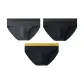 Dark Gray+Black+Yellow Waist Black