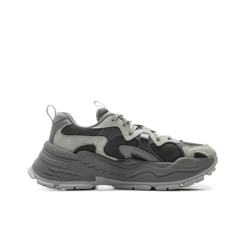 LiNing Starlight Cushioning, Slip Resistant, And Breathable Low Top Casual Shoes Women's Gray-1