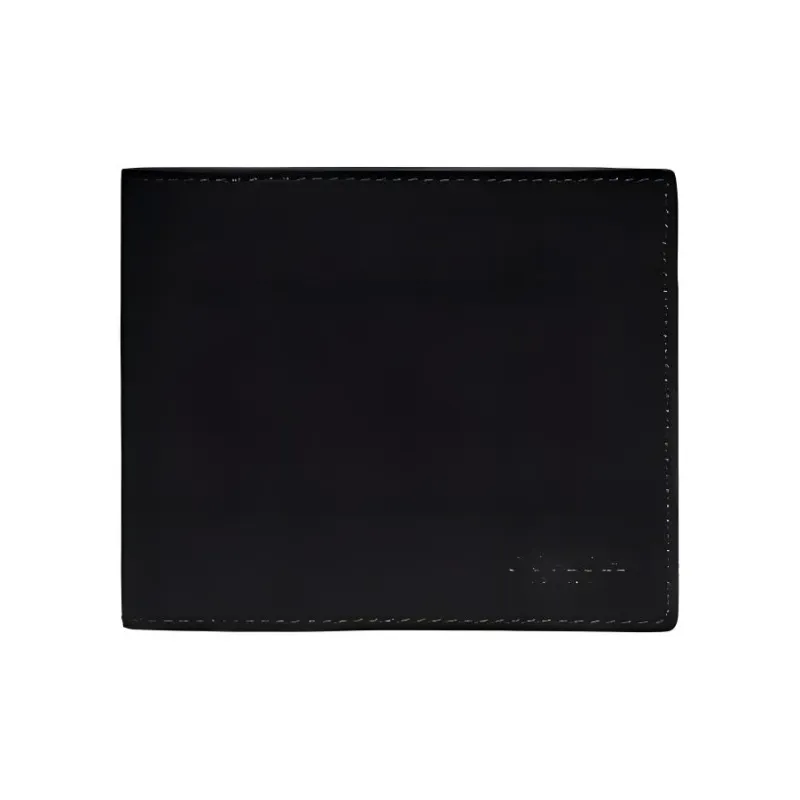COACH 3 IN 1 Wallet Refined Calfskin Leather 3 in 1 Card Holder, Wallet Men's Black-0