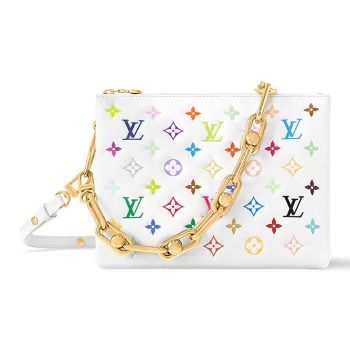 LOUIS VUITTON X Takashi Murakami Coussin Pm White Multicolored