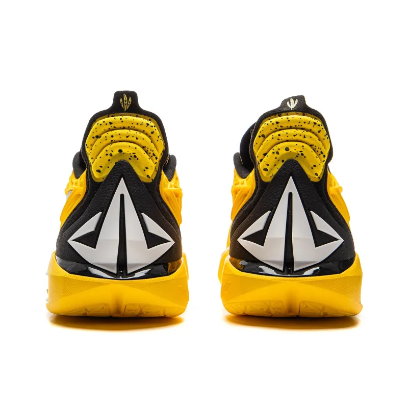 LiNing JB3 Wear Resistant Coverage Anti Rollover Low Top Basketball Shoes Men's Yellow Black-5