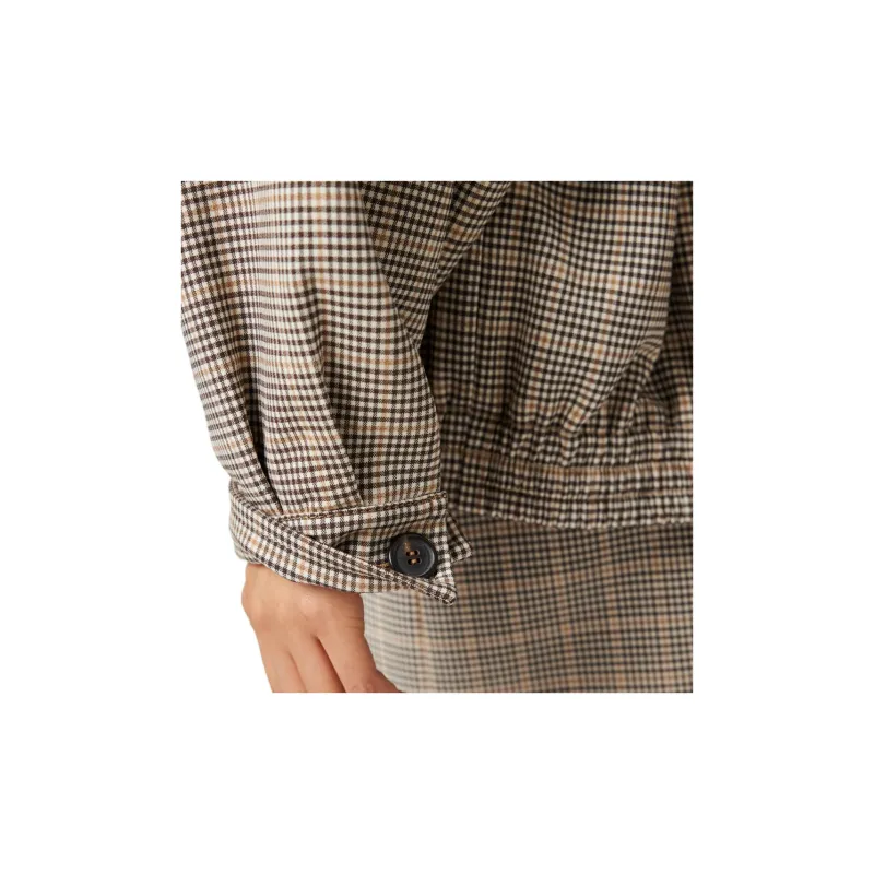 MIU MIU Double Check Jacket Cacao-5