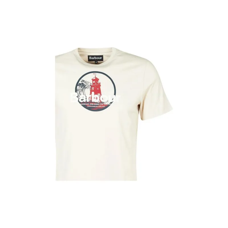 BARBOUR T Shirts Men Beige-5