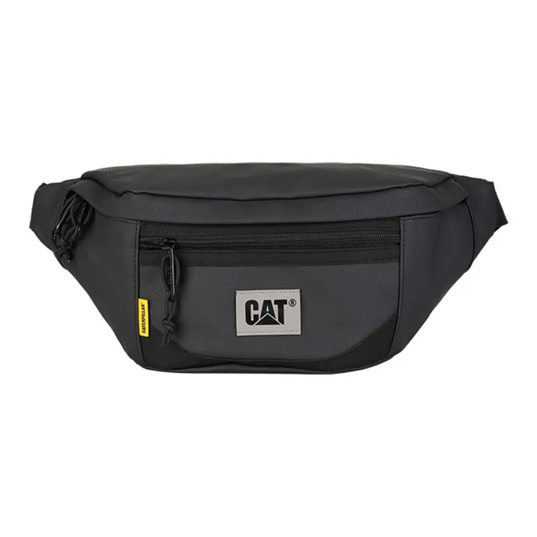 CAT PU Sling Bags, Crossbody Bag, Fanny Pack Unisex Black/Light Khaki/Olive Green-0