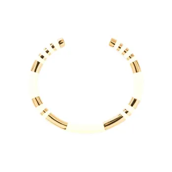 Aurélie Bidermann Resin Gold-Plated 18K Gold Bangles Women's Gold