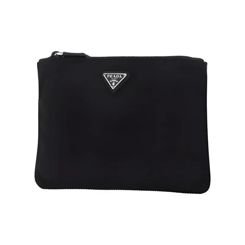 PRADA Nylon Makeup Bags Clutches Women's Black-2