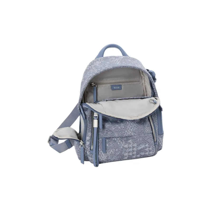 TUMI Voyageur Fabric Backpack Small Size Women's Denim Blue-3