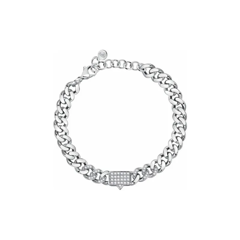 CHIARA FERRAGNI Brass Zircon Bracelets Women's Silver-0