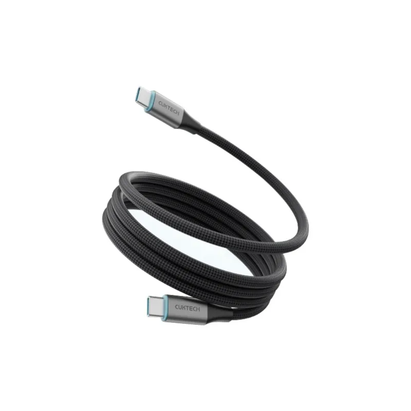 CUKTECH Magnetic Yarn 1m/1.5m Type c To Type c 6A 240W Cables CMC610-0