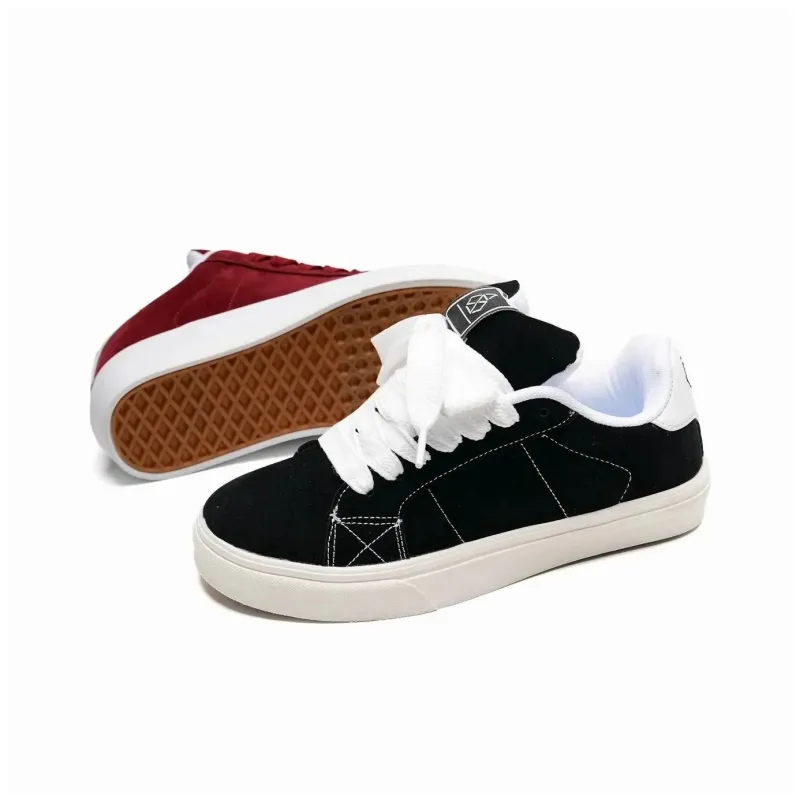 KAAVER OTTO Anti Slip And Wear Resistant Lightweight Balance Low Top Skateboard Shoes Unisex Mismatched-1